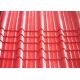 Galvanised Corrugated Roofing Sheets , Red Pre Painted Corrugated Steel Sheet