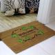 Brown Coir Entrance Matting , Coir Logo Mats Healthy Environmental Function