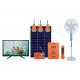 307.2Wh 60HZ Pay As You Go Solar System With Rechargeble Radio