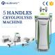 5 Handles rf cavitation cryotherapy cool tech liposuction fat freezing body slimming machine