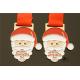 Santa Relief Metal Award Medals Die Casting Soft Enamel Smooth Back With Sublimated Ribbon