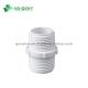 90°Tee PVC Pipe Fitting Male Coupling Adaptor for Water System in Round Head Code