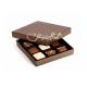Custom Logo Cardboard Chocolate Boxes Luxury Hard Fancy Ribbon Closure