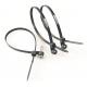6 Inch Black Screw Hole Zip Ties Plastic Nylon 66 Mounting Cable Ties 100 Pack