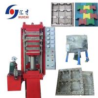 Blue Green Red Rubber Flooring Tiles Making Vulcanizing Press Machine