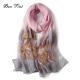 Super quality branded print silk satin scarf shawl  ,satin chiffon shawl