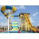 Amusement Park Family Boomerango Water Slide 2 People Outdoor Anti UV Fiberglass