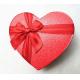 9 Grids Rigid Chocolate Box Heart Shape Red Color For Gift Packaging