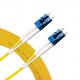G657A1 LC UPC To LC UPC Single Mode Duplex Fiber Optic Patch Cord LSZH PVC Cable