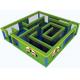 Durable Green Maze Game For Chilren, Inflatable Chilren Park Games