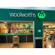3D Front-lit Painted Brushed Gold Plated Signs For Woolworths