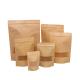 Stand Up Pouch Kraft Paper Packaging Bag With Zipper and Window