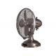 Retro Electric Desk Fan 4 Blade 45W Copper Motor Brushed Nickel CE ETL