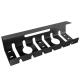 Black Steel Cable Tray for Office Meeting Table Under Desk Cable Management Organizer