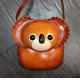 Leather messenger bag small forest animals Sen female retro cute bags