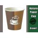 PE Lined Disposable Hot Drink Cups 12 oz Single Wall With Logo Custom Printing