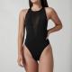 Medium Thickness Ladies One Piece Swimsuit - Solid Pattern for Swimming Pool