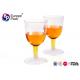 5Oz Biodegradable Clear Plastic Champagne Glasses Disposable Unbreakable
