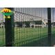 Low Carbon Steel 3d Curve 358 Security Fence With 1.5mm-3.0mm Thickness Post