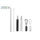 Retractable Stainless Steel Smoothie Straws , Custom Stainless Steel Straws
