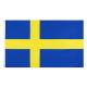 CMYK Printing 115g Knit Polyester Sweden National Flag
