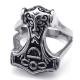 Tagor Jewelry Super Fashion 316L Stainless Steel Casting Rings Collection PXR006
