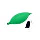 Sleeping Inflatable Travel Pillow Green Leaf Shape Polyester / Cotton Material