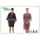 Breathable Disposable Kimono Robe Nonwoven Sauna Gown / Bathrobe Beauty Center Using