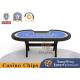 Poker Club Baccarat Texas Holdem Table Foldable With Waterproof Tablecloth