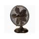 Retro Electric Fan Decorative Air Circulator Oil Rubbed Bronze Finish VDE Plug