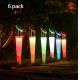 6 Pack Color Changing 1.2V 4pcs LED Solar Garden Stake Lights