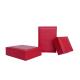 Square Two Piece Cardboard Box Vintage Style Red Coin Box With Cream Inner