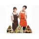 Custom Personalised Kitchen Cooking Aprons Colorful Embroidery With Twill Fabric