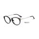 Fashionable Flexible Round Eye Parim Eyeglasses Frames / Metal Temple Eyeglass Frames