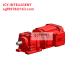 1.1 KW Motor Gear Unit Induction Motor Gearbox Red Customized