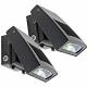 Adjustable LED Wall Pack Lights With Photocell 12W - 90W Black Body DLC ETL Listed