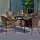 Hotel Rattan Lounge Set Oem Outdoor Lounge Dining Set For Courtyard