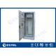 Self Cooling Thermo Insulated Double Wall 19 Rack Outdoor Telecom Cabinet  SNMP Communication Environment Monitoring