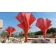 Red Baking Varnish 4.5M Height Garden Ornaments Statues