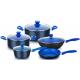Forged aluminum non stick cookware set with flavour stone coating