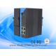 Din Rail 4Port 10/100/1000Base-TX+1 Port 10/100/1000 Base-FX industrial fiber media converter/ethernet switch