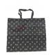 Black 6oz Printing Canvas Foldable Reusable Grocery Bags Attractive Design