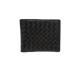 Real Leather Bifold Wallet Black Open Mini Purse For Men WA24