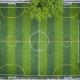 4x25m PU Backing Artificial Football Pitches With Dtex 8000-15000 And Diamond Shape Yarn