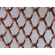 Metal Decorative Wire Mesh Curtain Antique Brass Color For Room Divider