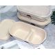 1000ml Single And Double Grid Disposable Wheat Straw Paddle Degradable Lunch Box
