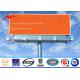 Single Sided Outdoor Steel LED Advertising Board Display 12M-30M Height