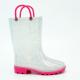 Mid Calf Short White Rain Boots With Handles 35EU