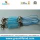 Custom Transparent Sky Blue Short Flexible Coil Fastener for Gift