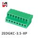 2EDGKC-3.5 300V 8A 45 degree wire connect Pluggable Terminal Blocks green color